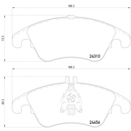 Pagid Brakes Disc Brake Pad, 355012621 355012621
